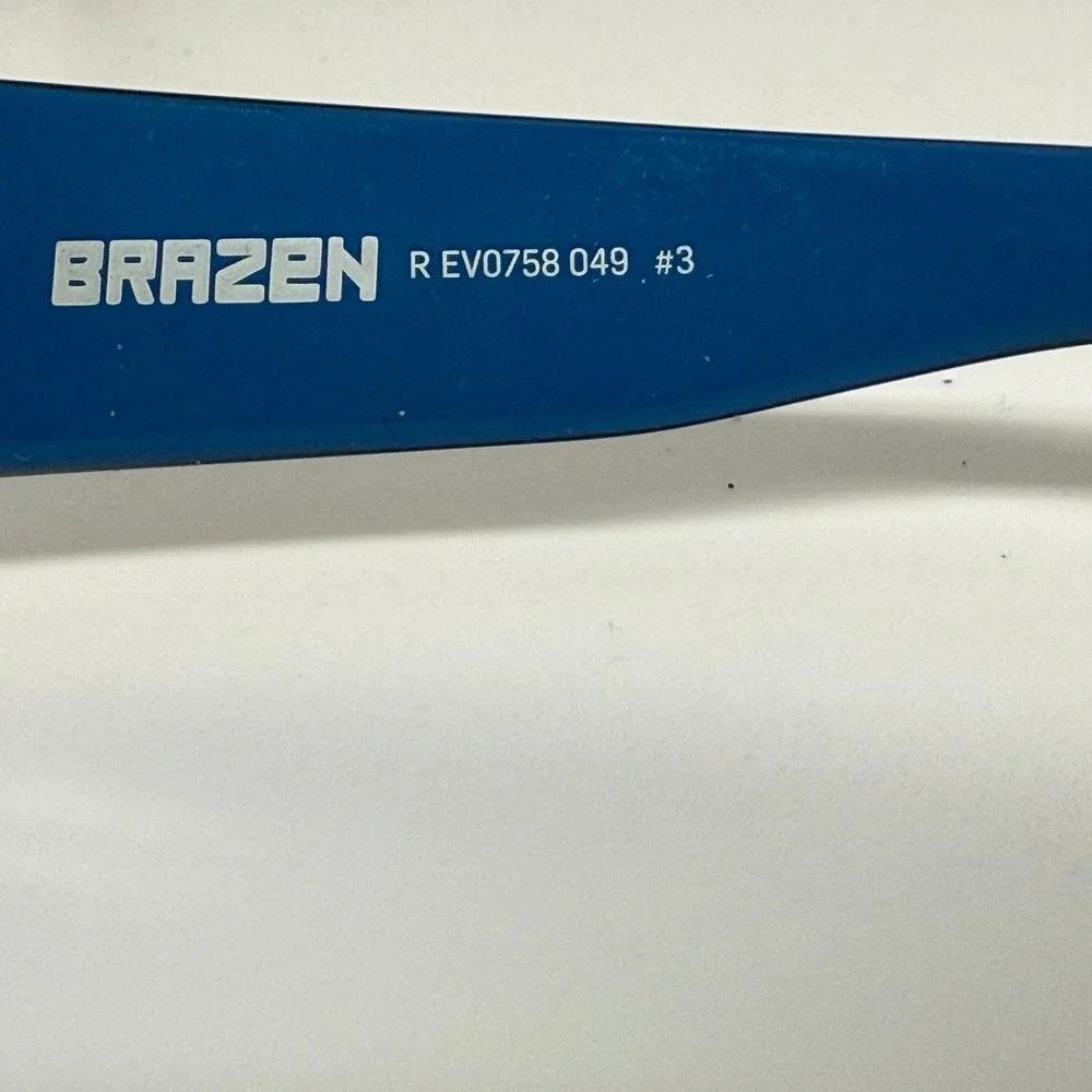 Nike Brazen Sunglasses Black Blue Wrap Sport Frames EV0758 049